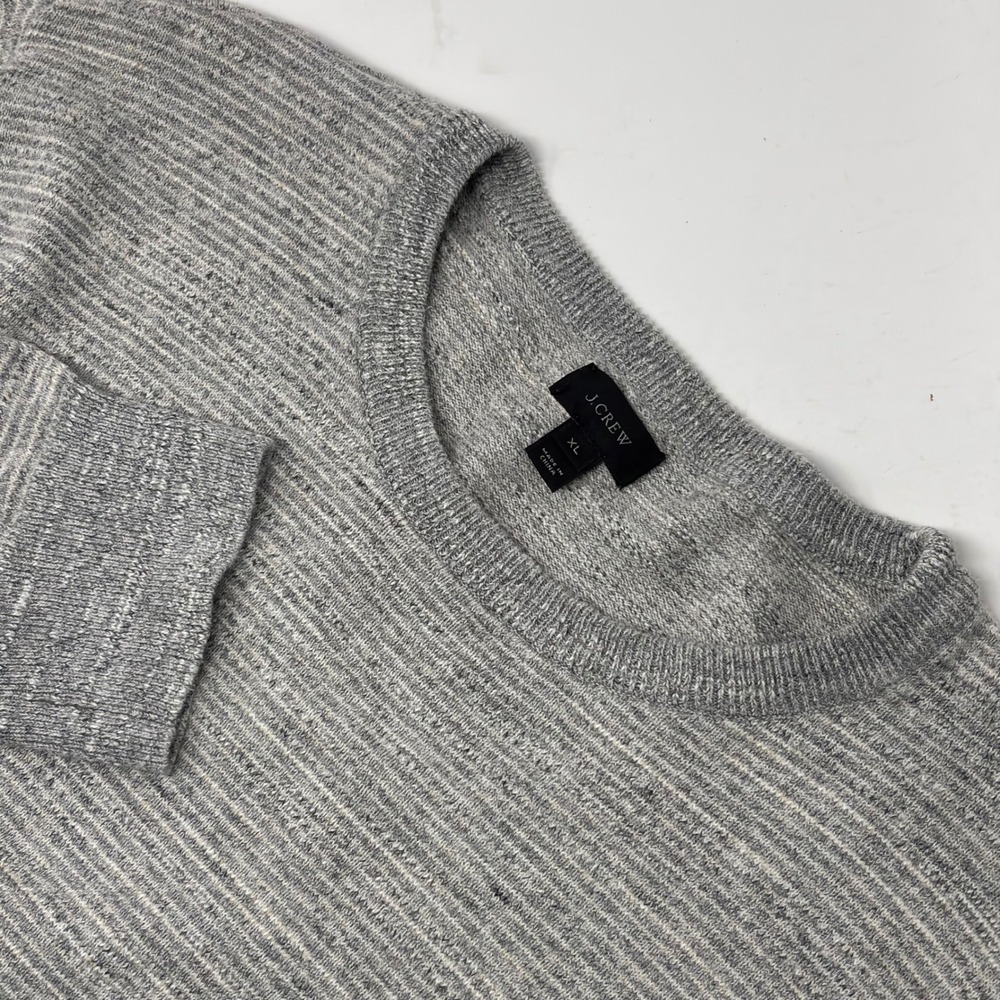 J.Crew Gray Heather Crewneck Cotton Sweater Men's XL Pullover